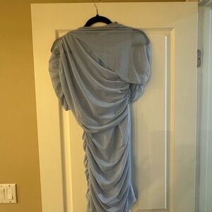 Elegant Blue Amanda Uprichard Draped Dress